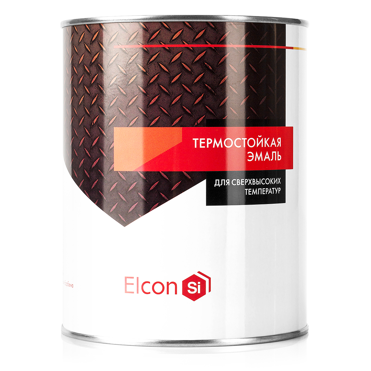 Эмаль ELKON термостойкая серебристо-серая t до 600*c. 900 г