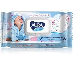 Влажные салф АУРА дет Ultra Comfort 120шт