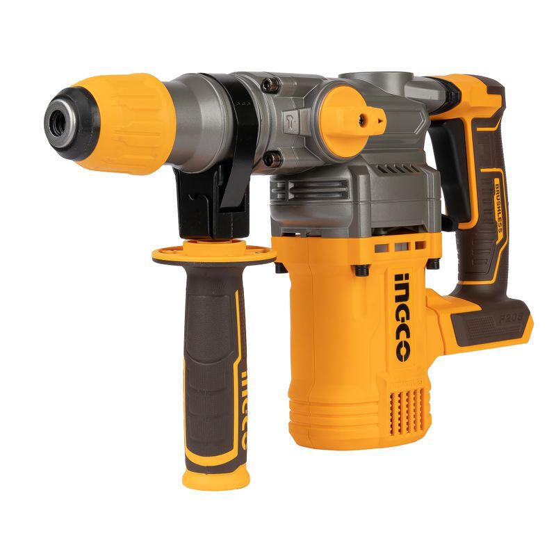 Набор шуруповерт INGCO 60Nm, УШМ 115мм, перфоратор Б/Щ, 2*4Ah.  COSLI240202