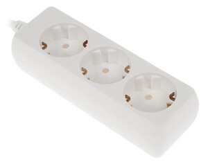 Удлинитель 3-х мест. с/з 7м Home белый