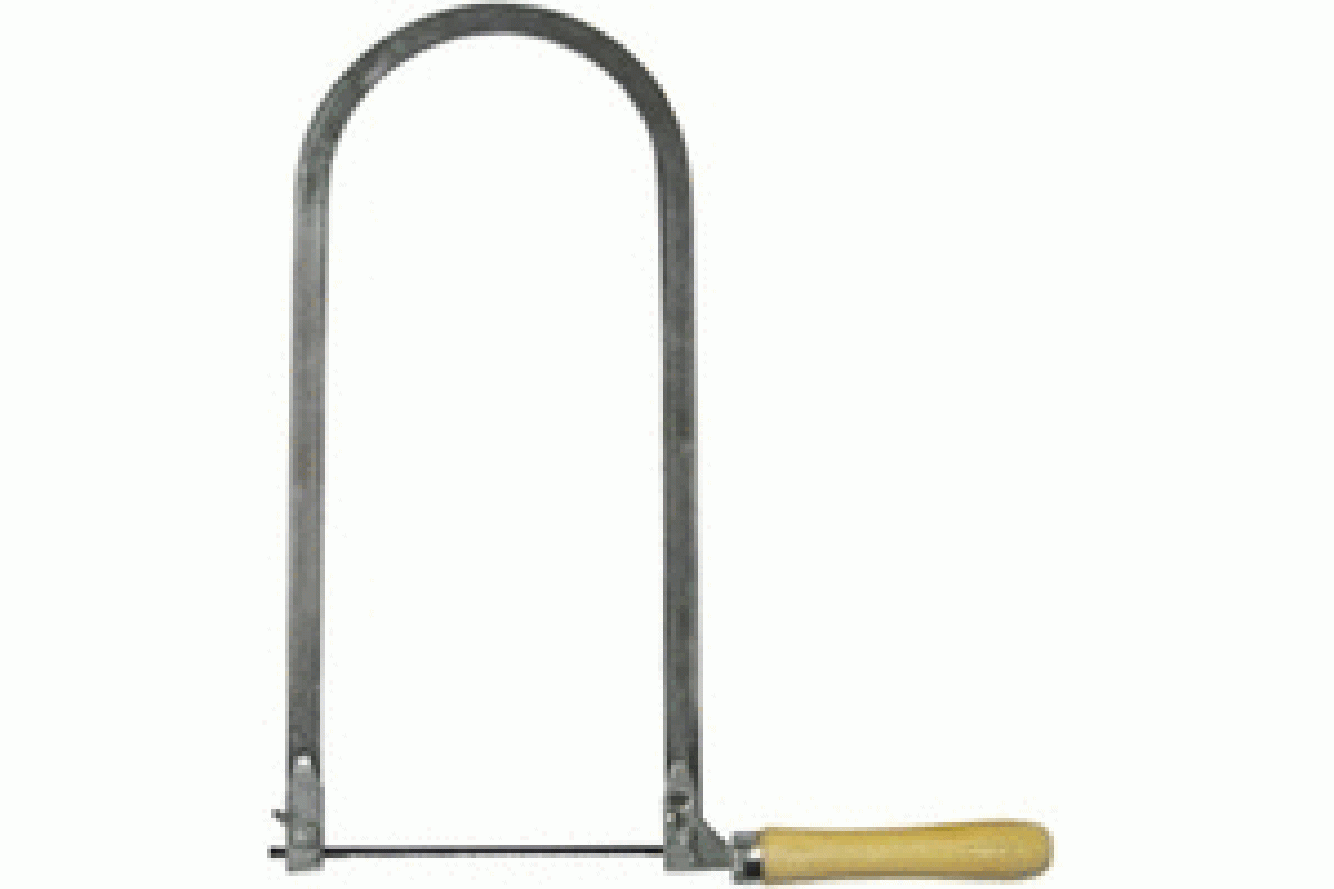 Лобзик BIBER ручной с деревянной ручкой 150 мм