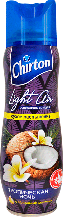 Освежитель возд. CHIRTON "Light air" тропич.ночь 300мл