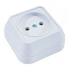 Розетка MAKEL 16А о/у беж. одноместная б/з 16012