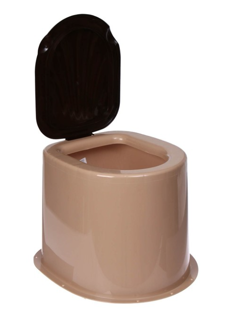 Туалет дачный бежевый