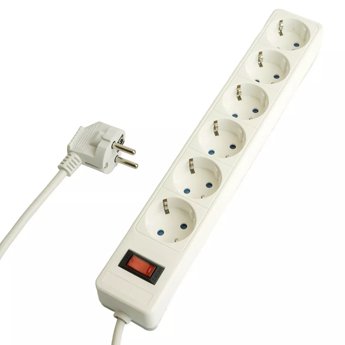 Сетевой фильтр STEKKER 6-местный с/з м