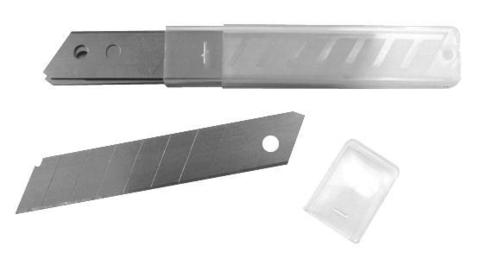 Лезвия для ножа BIBER универсальные 18 мм 10 шт.