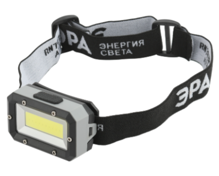 Фонарь налобный ЭРА "Шторм" GB-708  светодиодный СОВ 3 режима 5Вт 6500К
