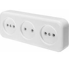 Розетка 3 местная без заземления STEKKER