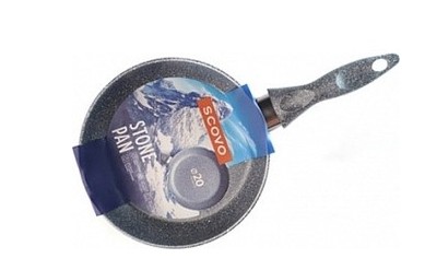 Сковорода  Оникс 22см кованная черная