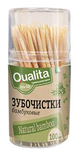 Зубочистки QUALITA 100шт бамбук