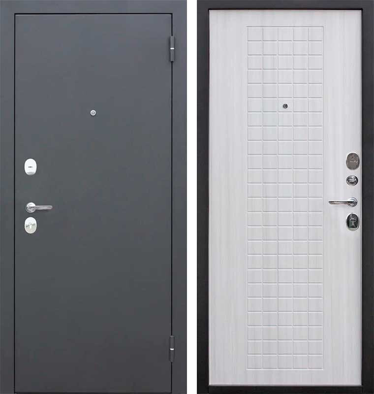 Дверь мет Гарда (860) правая 8мм Белый Ясень