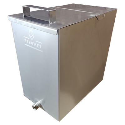 Бак навесн. 55л (нерж) 2мм с/кр