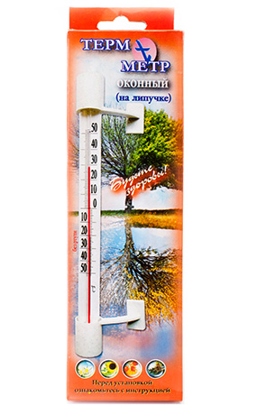 Термометр "Липучка" оконный ТБ-223