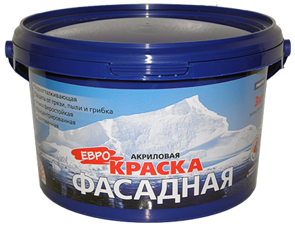 Краска FARBITEX "Евро" акриловая фасадная 3 кг