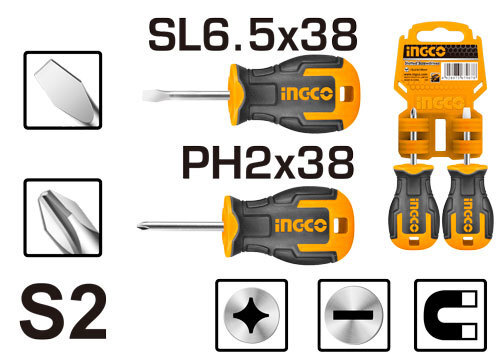 Набор отверток 2шт INGCO HKSDS2028 INDUSTRIAL