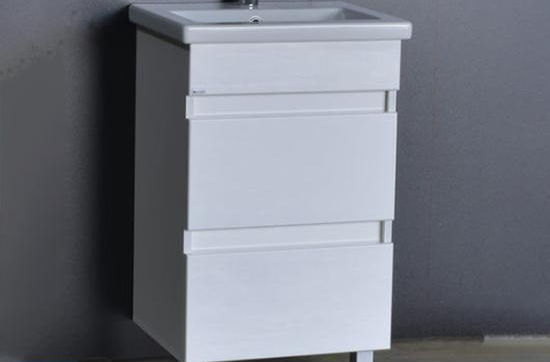 Тумба+ум-к ЛИОН 60 (под ум-к СОМО 60) Фасад БЕЛЫЙ Глянец МДФ стенки ЯСЕНЬ