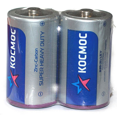 Батарейка КОСМОС D солевая 2 шт.