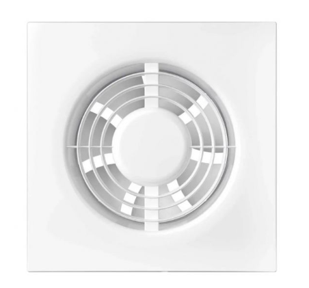 Вентилятор AURAMAX D5 вытяжной осевой накладной белый 125 мм