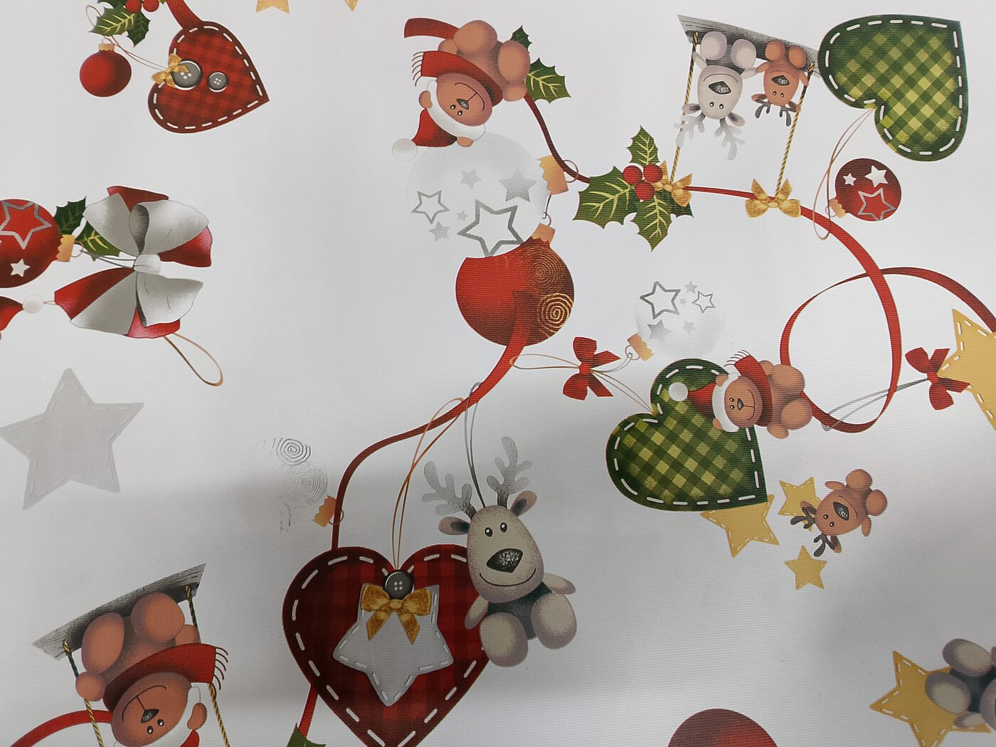 Клеенка "НОВОГОДНЯЯ С МИШКАМИ"