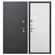 Дверь мет Гарда 7см (860) правая Серебро Белый матовый