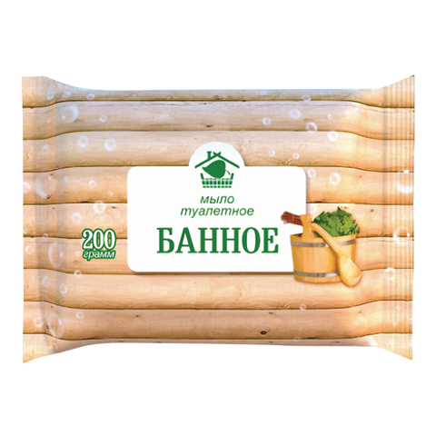 Мыло  "Банное" 200 г с ароматом хвои