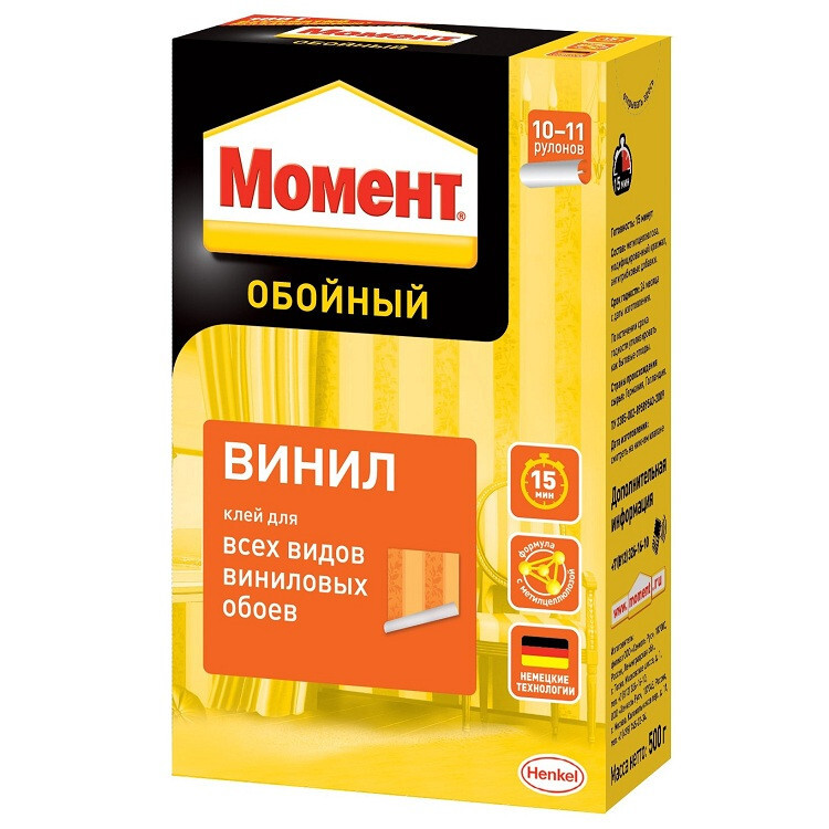 Клей МОМЕНТ "Винил" обойный 500 г
