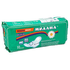 Прокладки МИЛАНА maxi софт+гель зел 10 шт