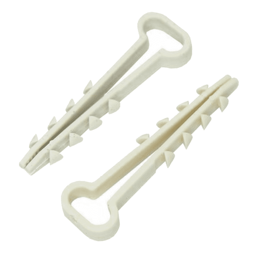 Дюбель-хомут PROCONNECT нейлон.  5х10 для плоского кабеля белый 100 шт.