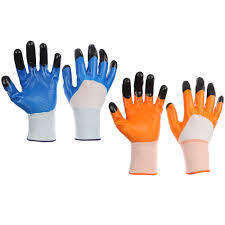 Перчатки сад. р-9 25см 180-020 латексный двойной полуоблив