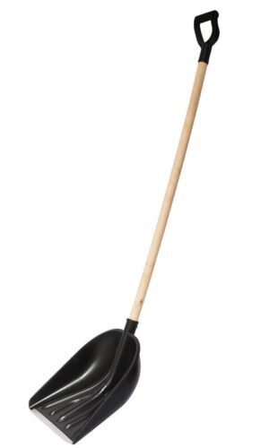 Лопата "Зима" № 2 с оц.планкой, с алюм.черенком d-30 и V-ручкой 470х335