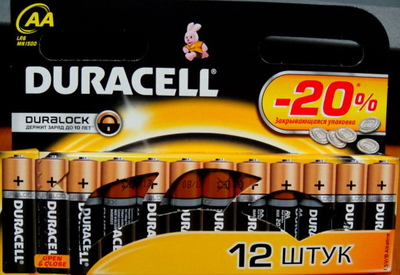 Батарейка DURACELL AA LR6