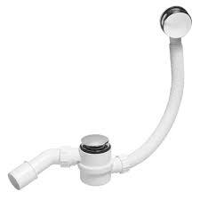 Сифон "Орио"  1 1/2х40/50 с переливом, с гибкой трубой для ванны