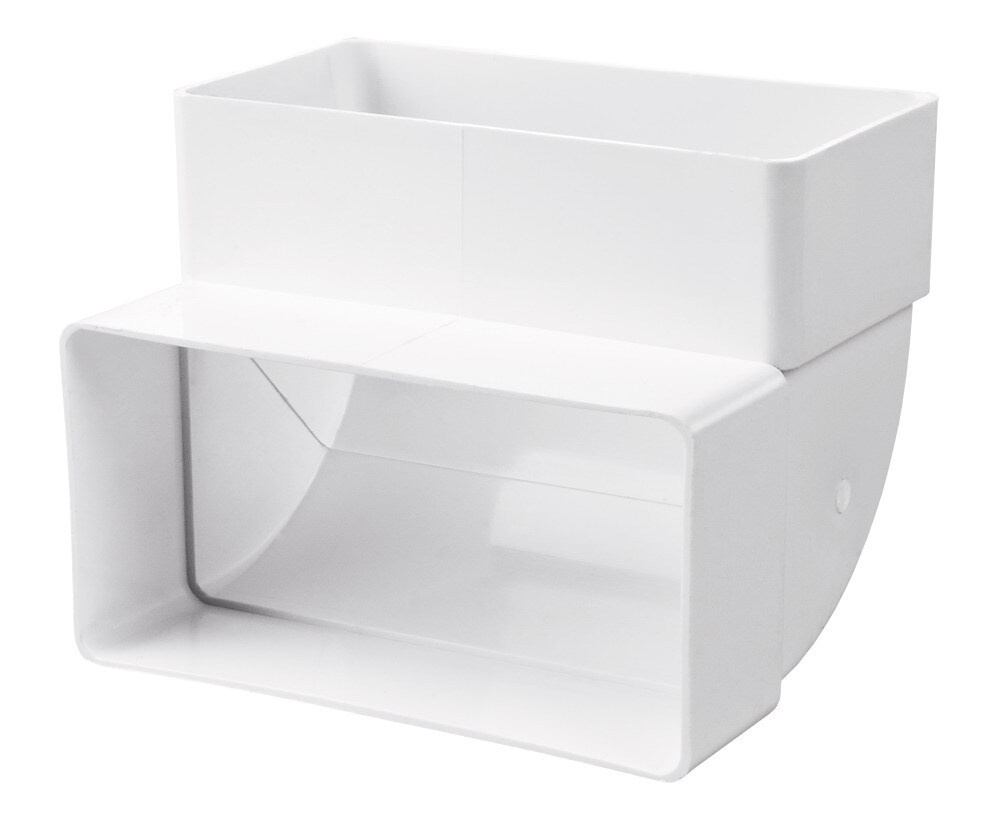 Вертикальное колено 55х110х100мм Пластик