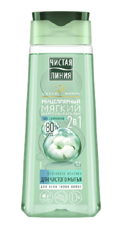 Шампунь ЧЛ 250мл 2в1 мицеллярный