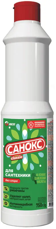 САНОКС от ржавчины для сантех. зел. 750мл