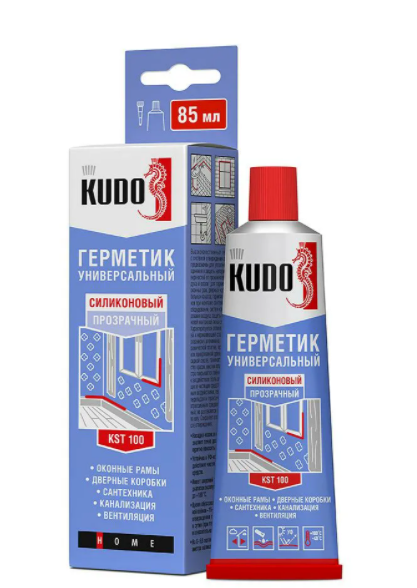 Герметик KUDO KST-100  силик. унив. прозрачный 85мл