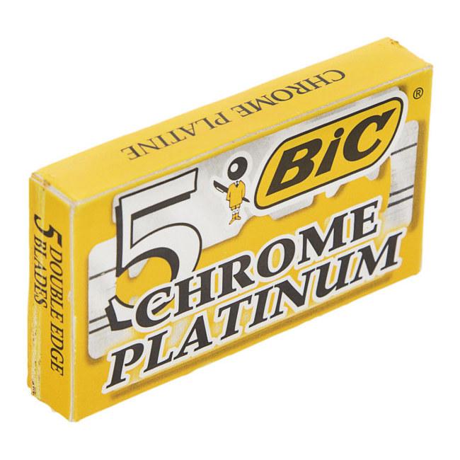 Лезвия для бритья BIC "Chrome Platinum"  сменные 5 шт.
