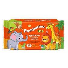 Салфетки влаж. Pamperino детские Kids с ромашкой 50шт