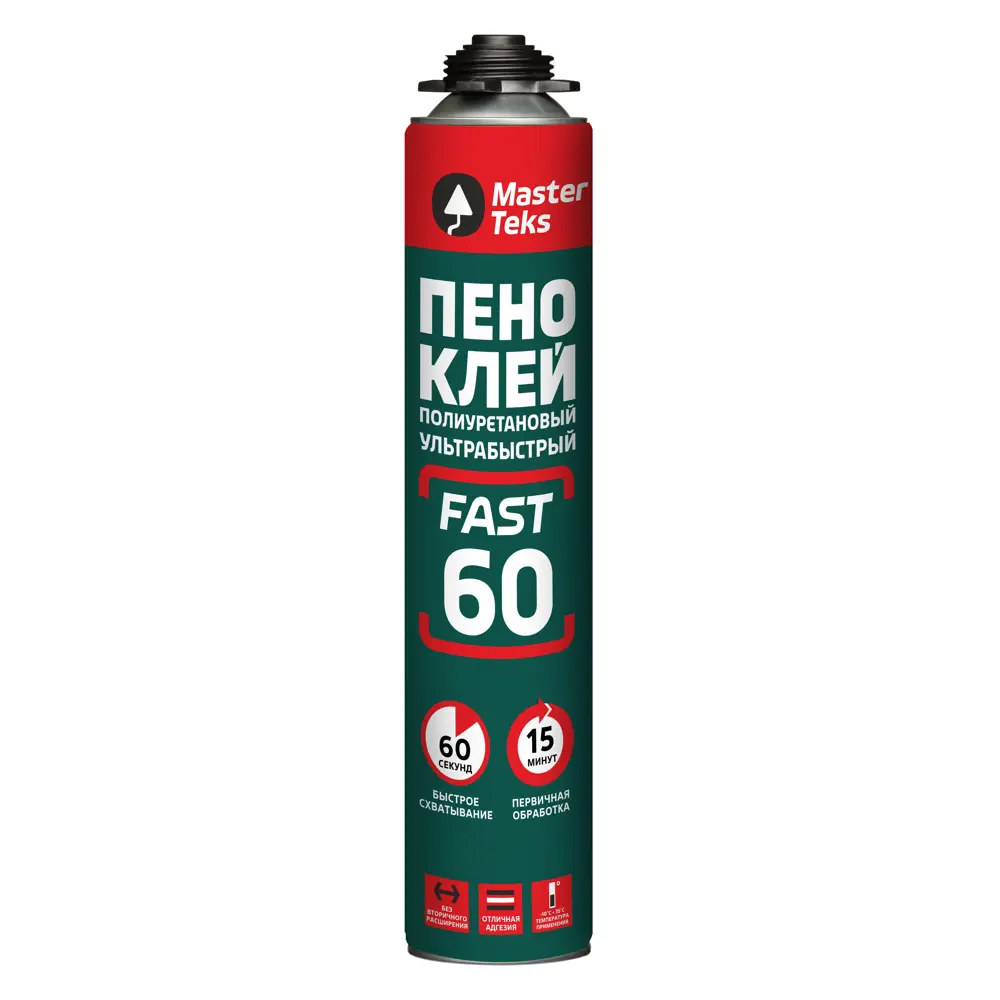 Клей - пена MasterTeks профессиональная, ультрабыстрая 750мл