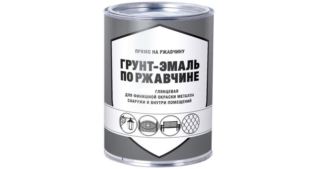 Грунт-эмаль ДЕКАРТ по ржавчине белый (0,8кг)