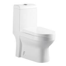 Унитаз моноблок Knois KN6184000 белый, горизонт, выпуск, душевой тил смыва микролифт 69,5*38*77 см