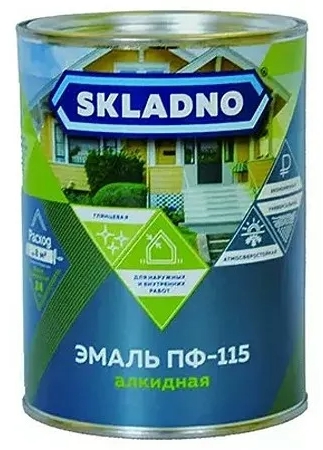 Эмаль ПФ-115 SKLADNO салатная 1.8кг