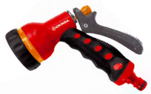 Пистолет-распылитель GRINDA "Classic Quick-Connection System" пластик регулируемый с TPR