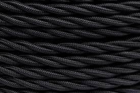 Провод ретро 2х2.5 матов. черн