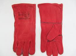 Краги красные удлиненные П-29