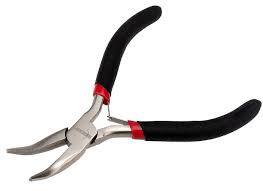 Тонкогубцы BIBER изогнутые mini 120 мм