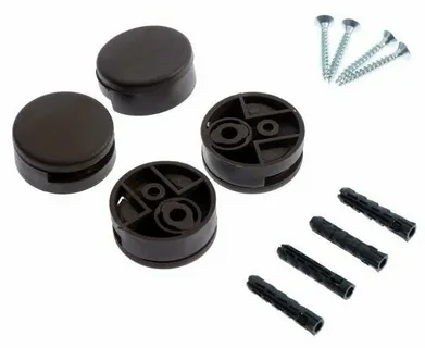 Зеркалодержатель D36мм пласт. (коричневый 4шт)