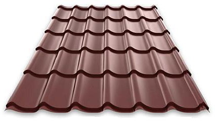 А.Металлочерепица Монтерра-X (ПЭ-01-8017-0.45) шоколад
