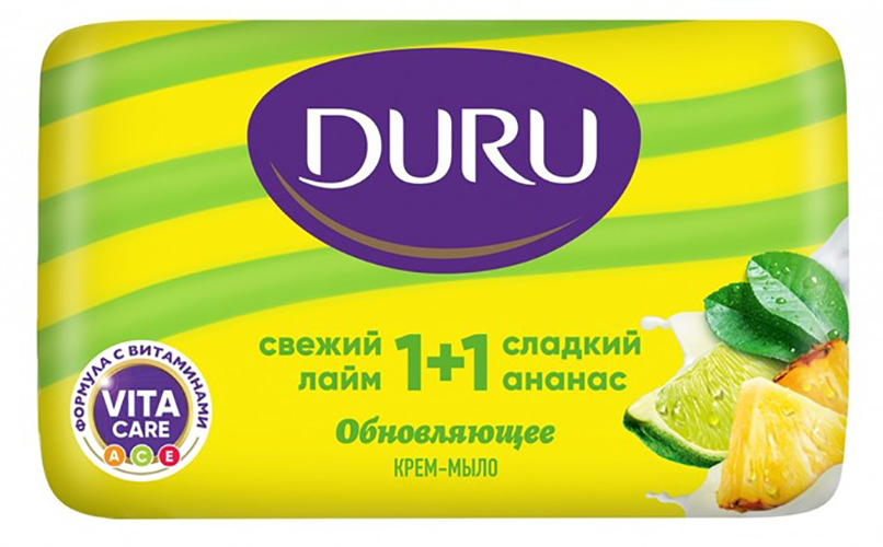 Крем-мыло ДУРУ 80г Лайм+Ананас