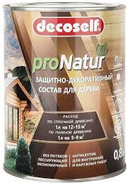 Антисептик лессирующий для дерева РЯБИНА Decoself (0,8л)